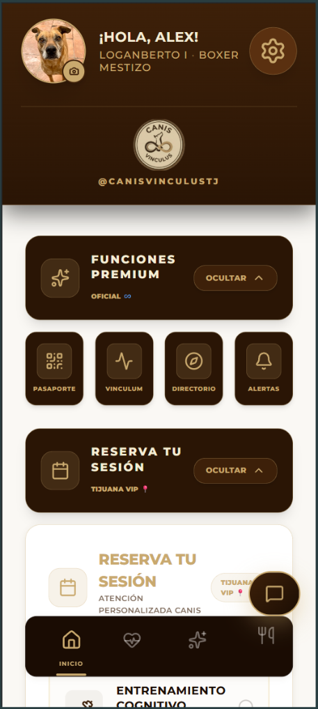 App Canis Vinculus - Loganberto